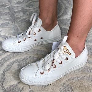 White Leather Converse